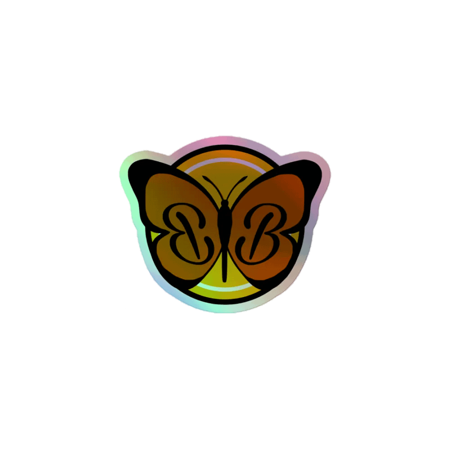 ButterflyBeulah BB Monarch Holographic Sticker product image (1)