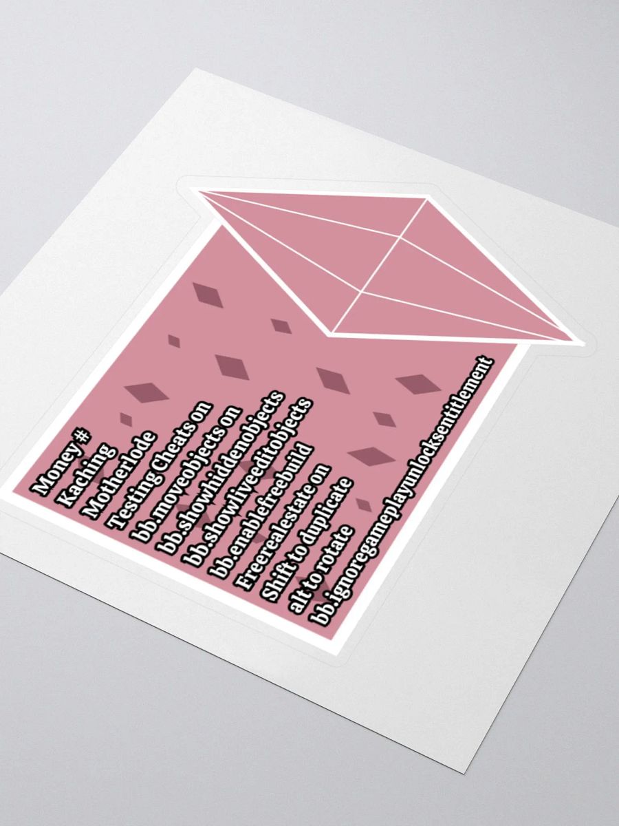 Sims Cheats Sticker - Pink product image (4)