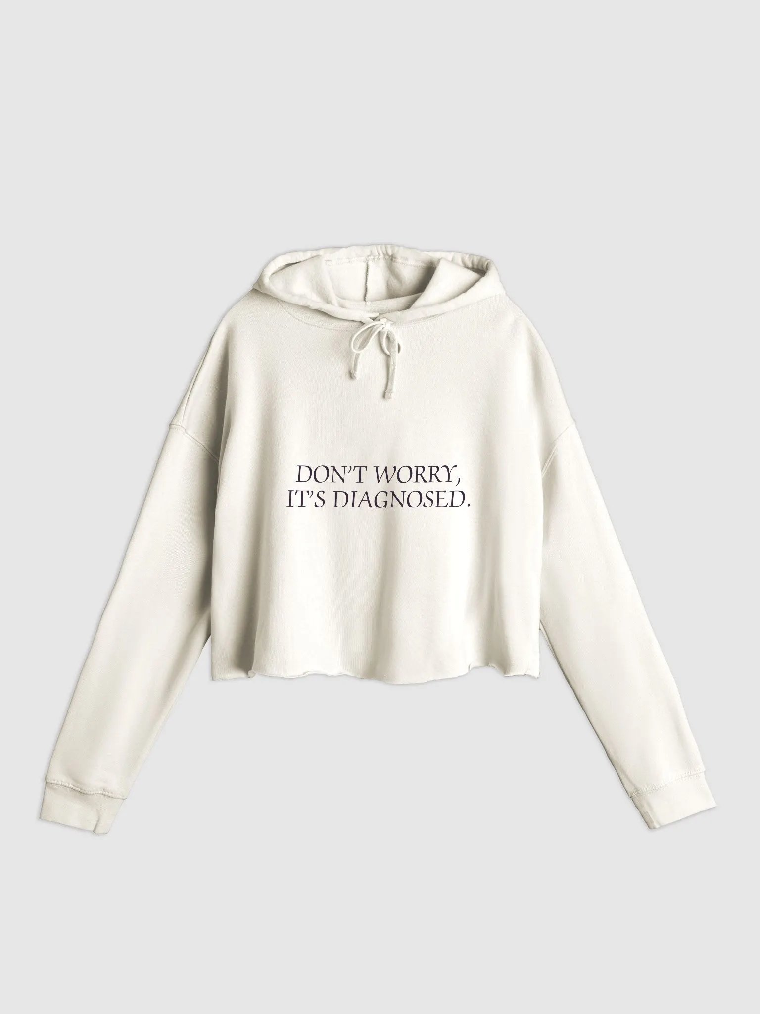 DW, IT'S DIAGNOSED. (#322334) lightweight cropped hoodie product image (3)