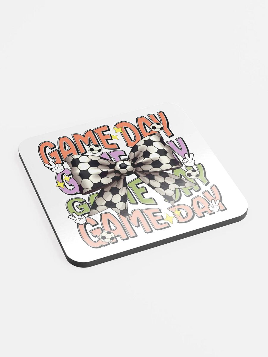 Game Day Bow Soccer Cork Coaster product image (3)