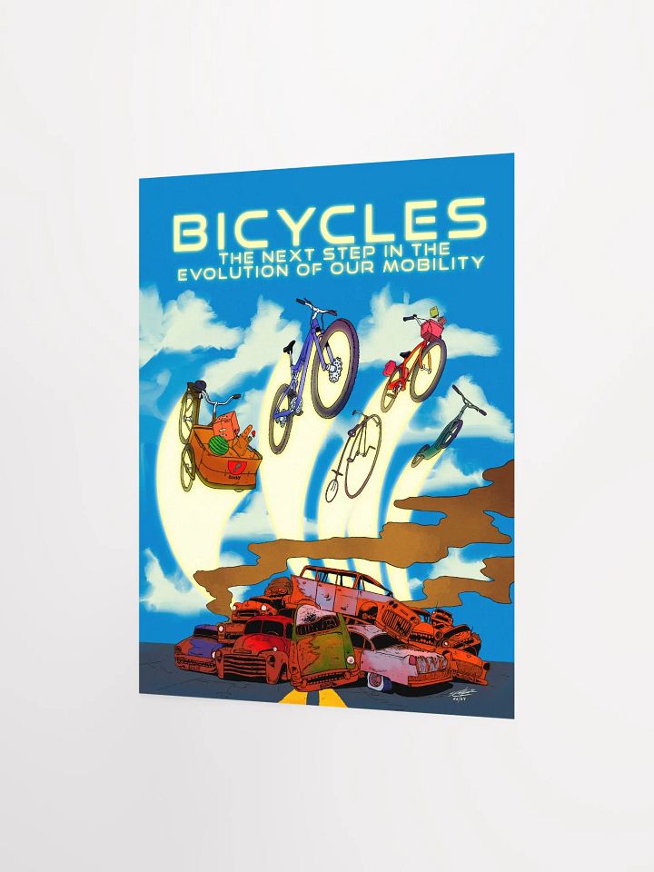 BICYCLES & THE EVOLUTION OF MOBILITY POSTER product image (2)