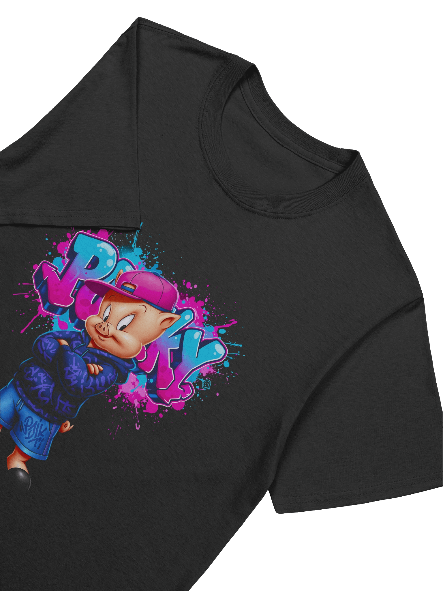 PORKY Graffiti Unisex T-Shirt product image (7)