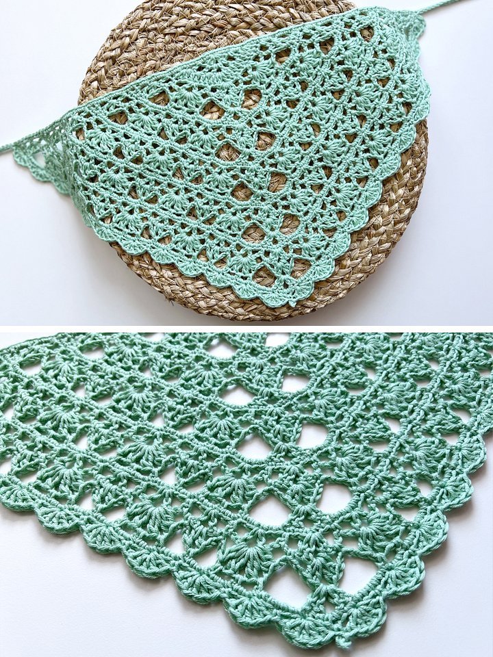 Crochet Pattern: Beach Shells Bandana product image (2)