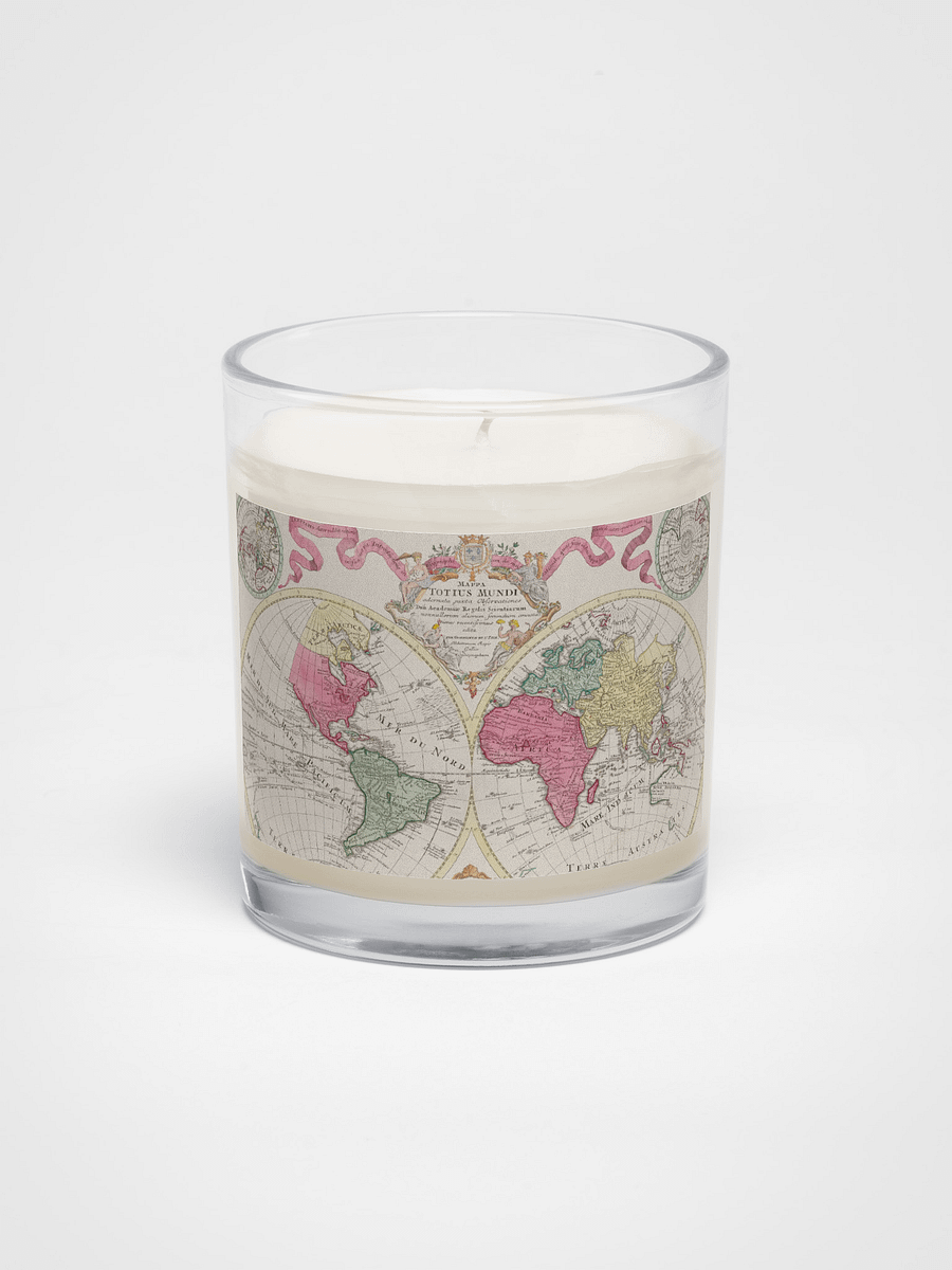 Vintage World Map. Soy Wax Candle product image (1)