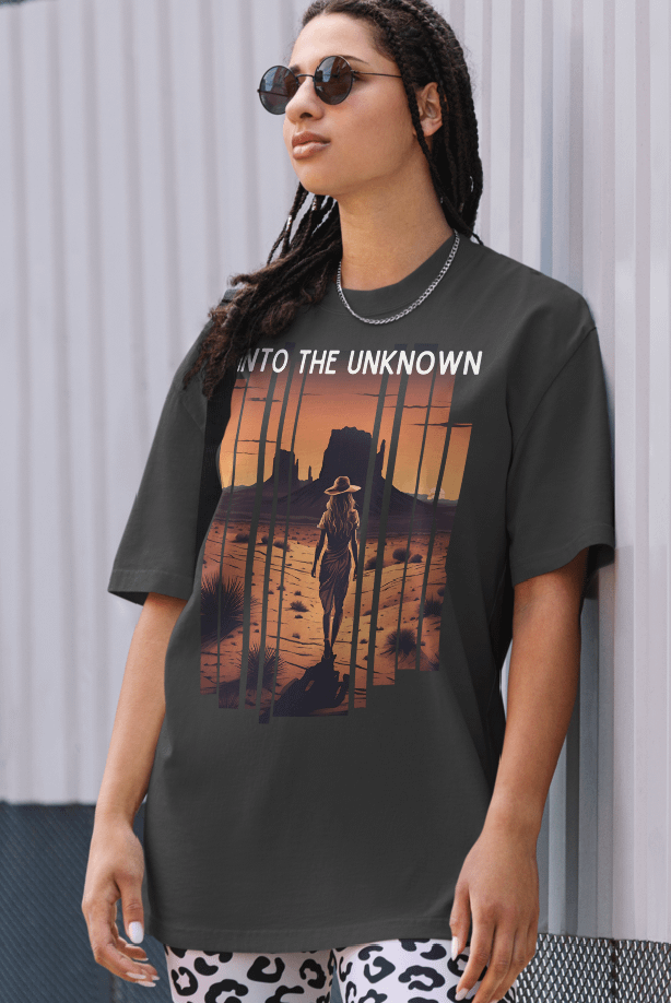 Into the unknown unisex faded tee product image (1)