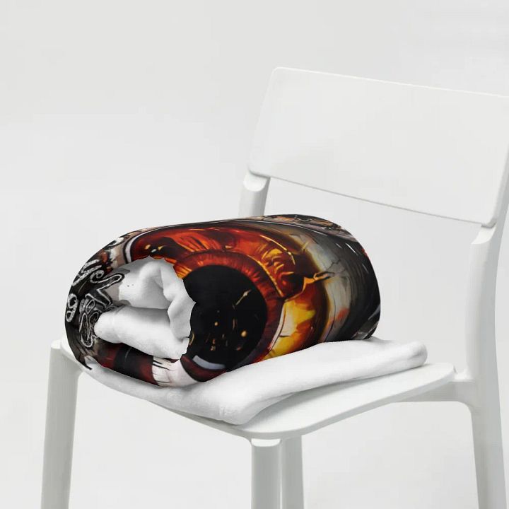 Color Eyes of Imagination Back Throw Blanket product image (2)