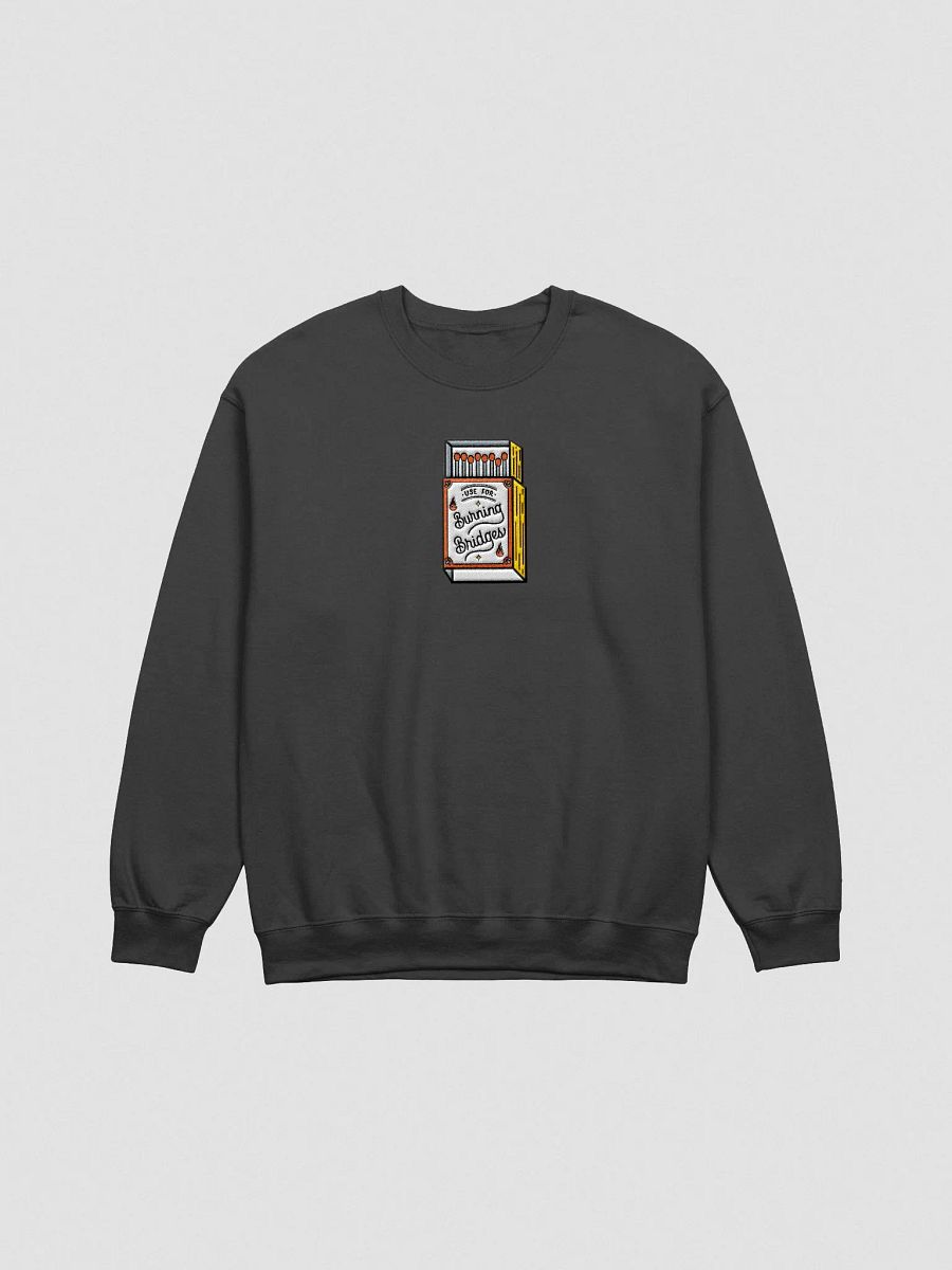 Burning Bridges Embroidered Sweater product image (1)