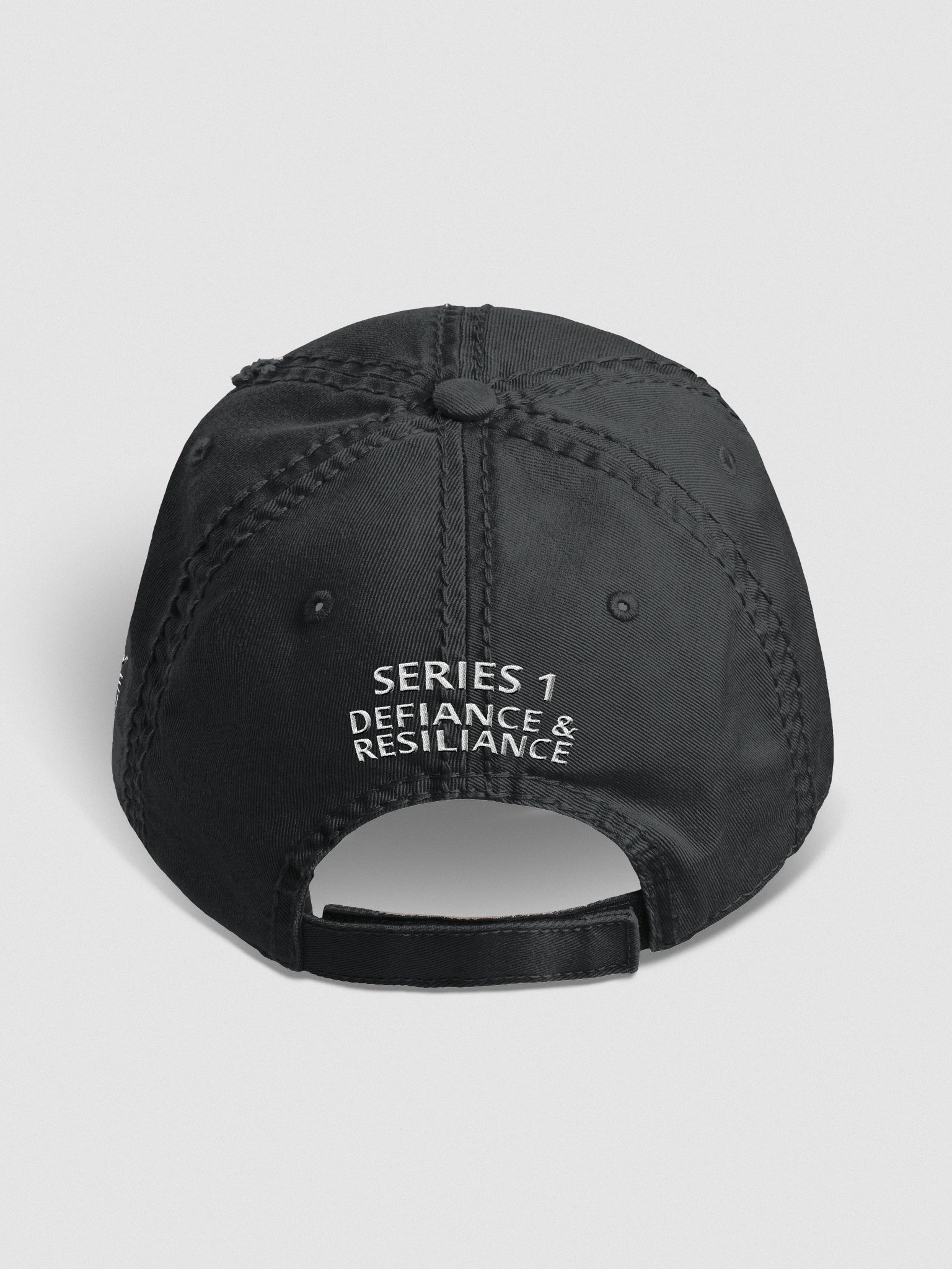 Aris Embroidered Courage Distressed Dad Hat product image (4)