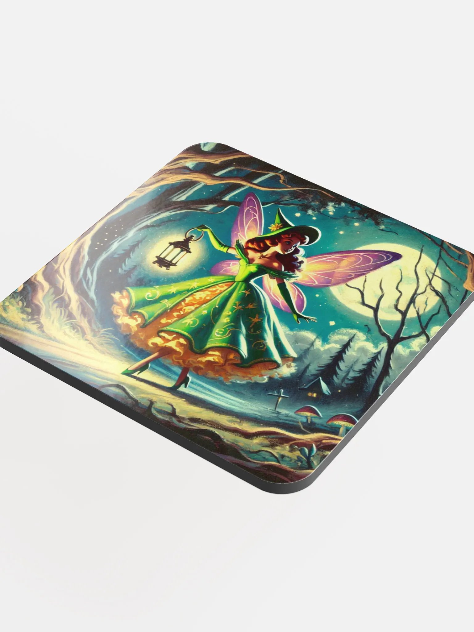 Enchanted Forest Fairy Cork Coaster product image (4)