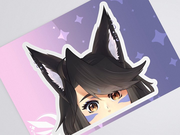 Dusk Peek Sticker product image (1)