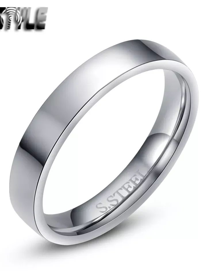 TTstyle Silver Stainless Steel Comfort fit Wedding Band Ring 2mm-14mm Size 3-15 product image (4)
