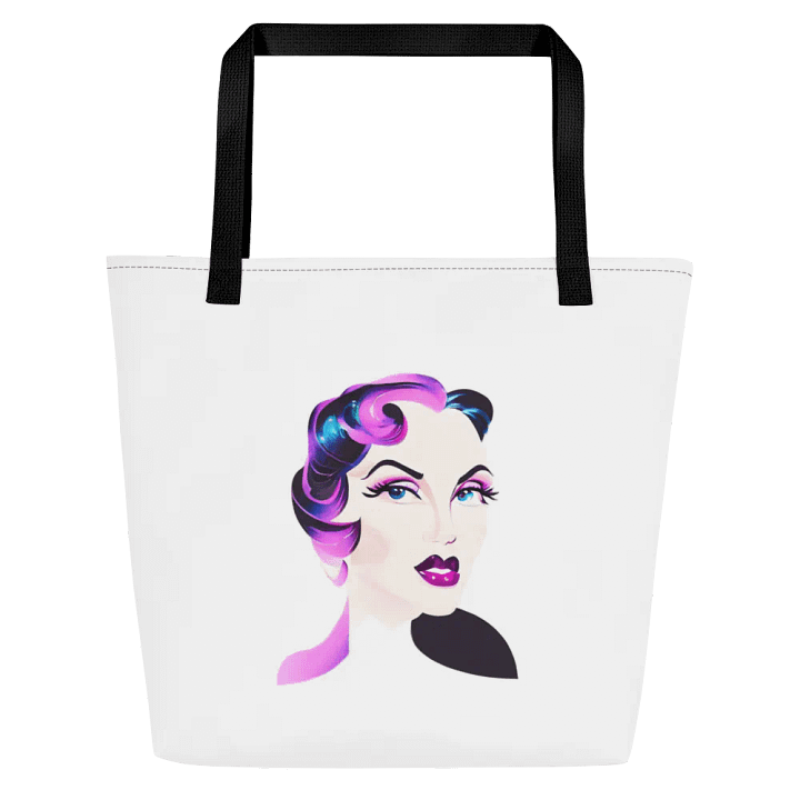 Striking retro lady tote bag product image (1)
