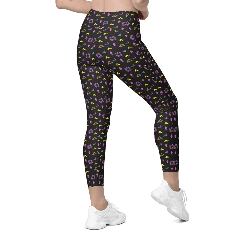 Oh Worm black pattern pocket leggings product image (8)
