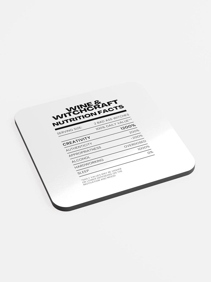 Nutrition Facts Coaster product image (2)