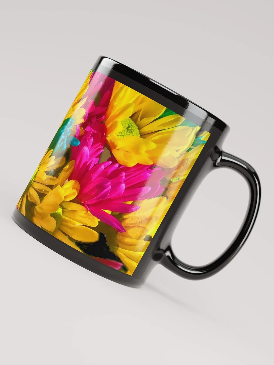 Bright Daisy Bouquet Black Coffee Mug product image (7)