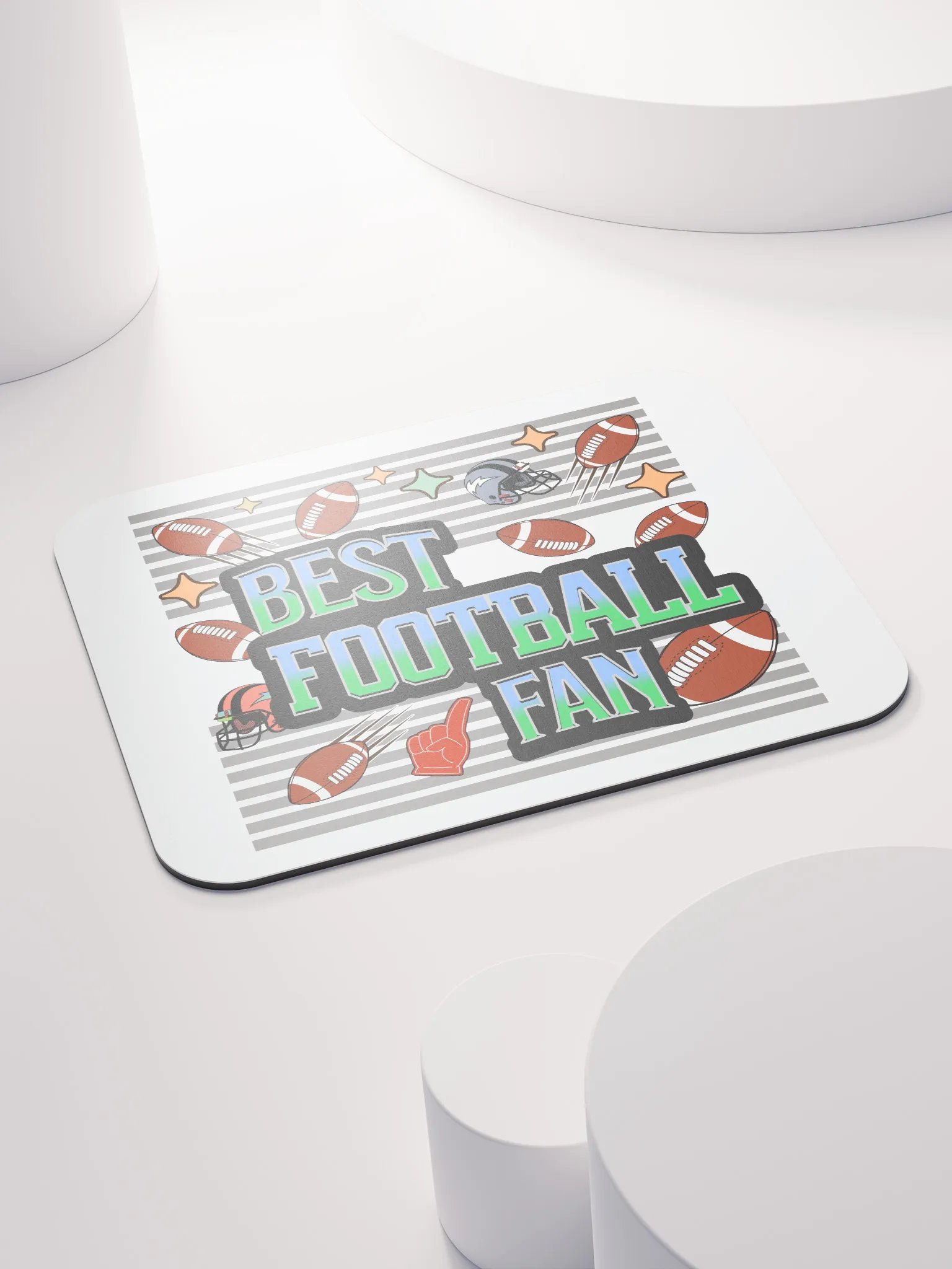 Best Football Fan Fanatic Mouse Pad product image (4)