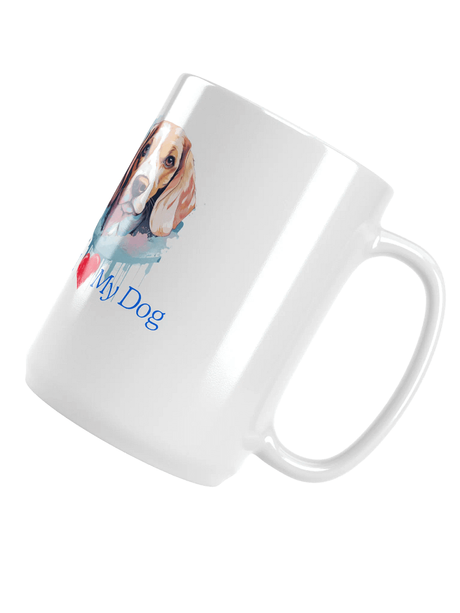 Beagle Love White Glossy Mug product image (4)