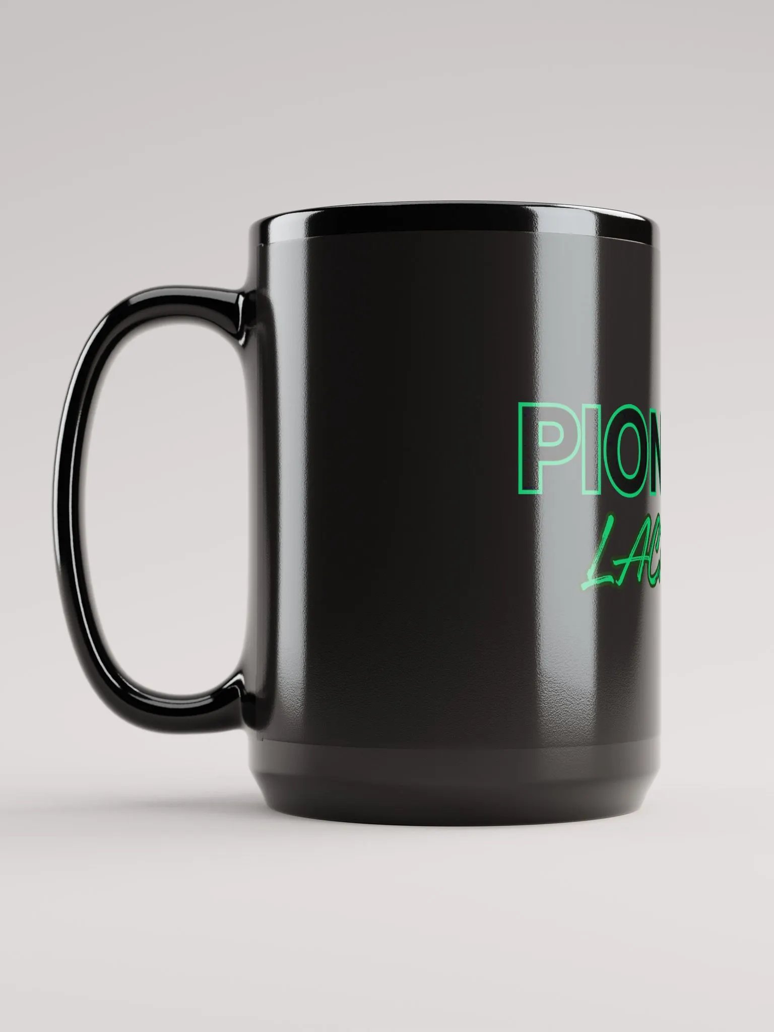 Pioneers Lacrosse Black Glossy Mug product image (6)