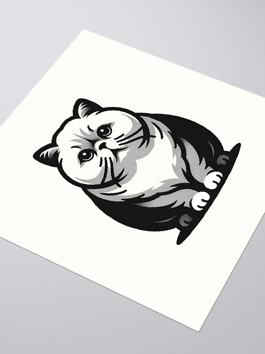 Kiss Cut Stickers: Exotic Shorthair Monochrome 2 product image (3)