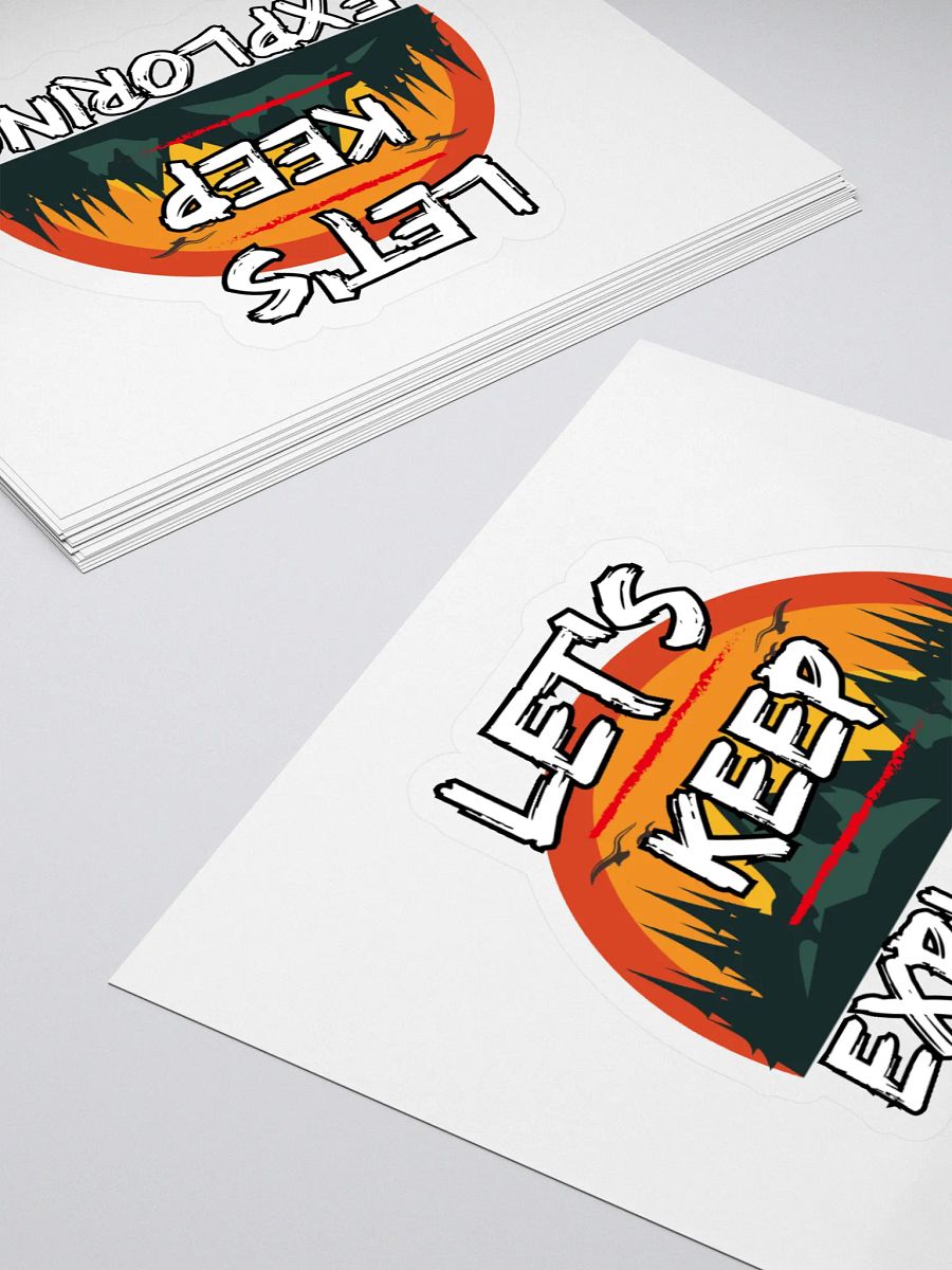 Let's Keep Exploring Camping Sticker product image (4)