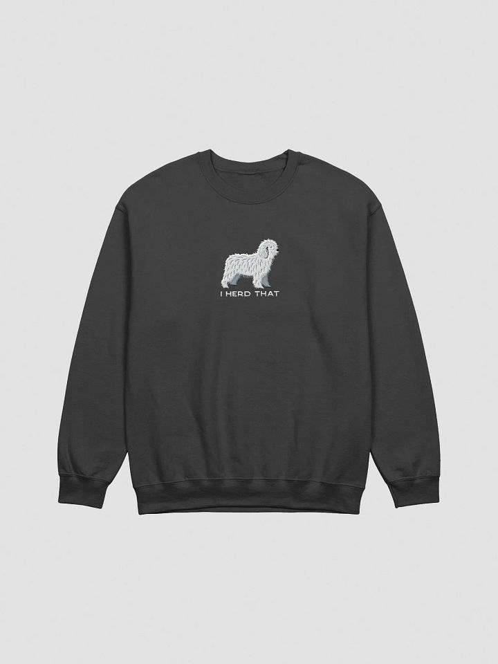 I Herd That Sweatshirt (Embroidered) of a Spanish Water Dog(White) product image (4)