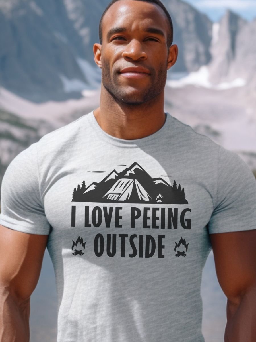 I Love Peeing Outside Gildan 64000 Unisex Tshirt product image (2)