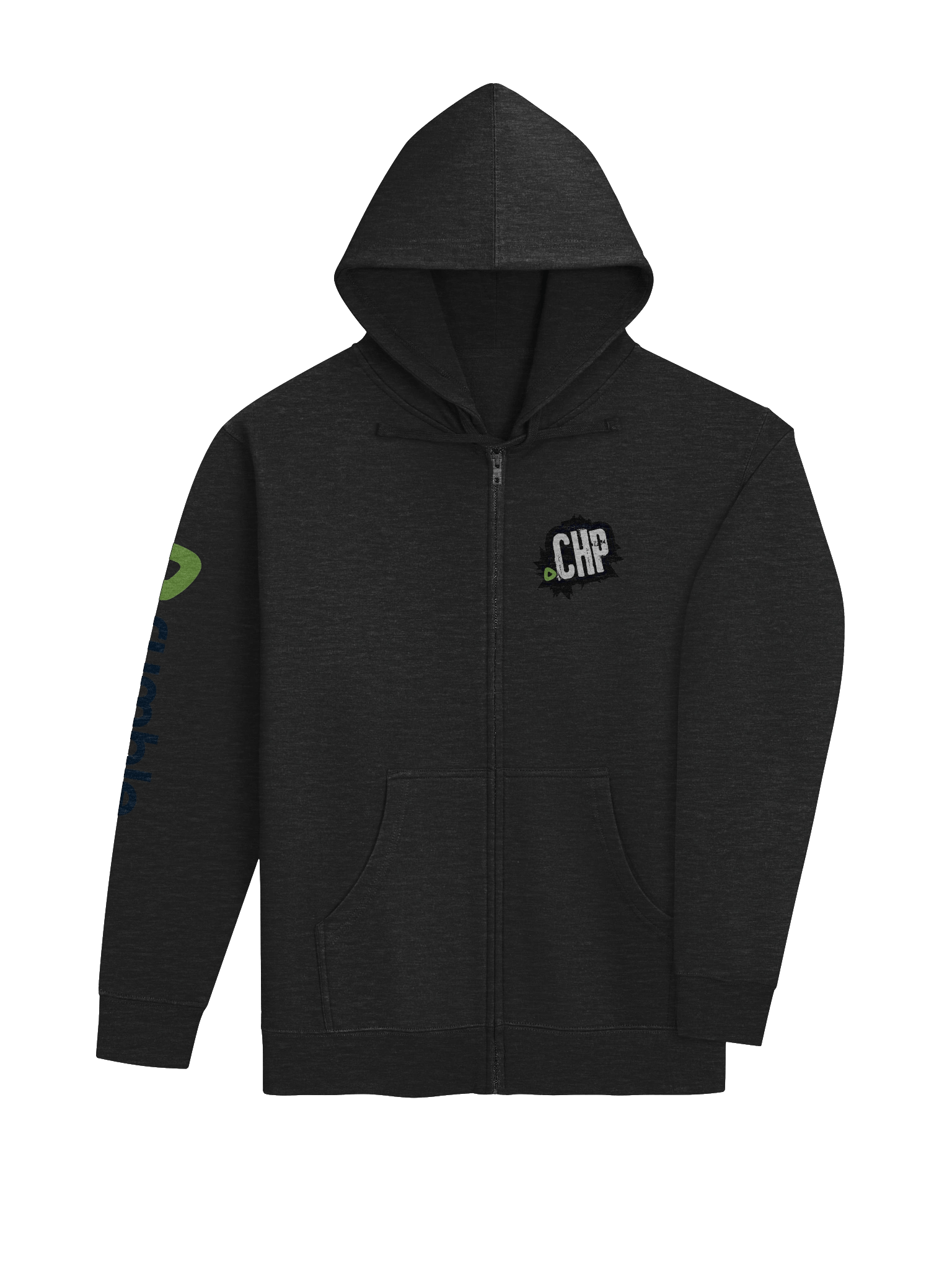 CHP Distressed Logo Fleece Zip-Up Hoodie product image (4)