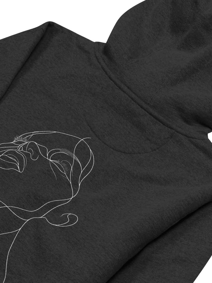Line Art Sensual Woman Portrait Unisex Hoodie product image (4)