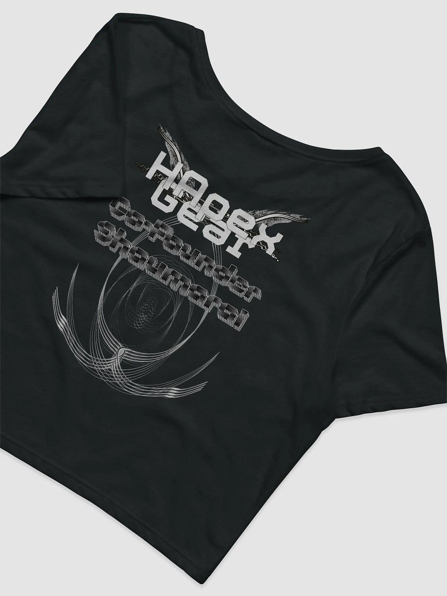 Women's Crop Tee - Co Founder Shaumarai - White HApex Gear White Logo product image (4)