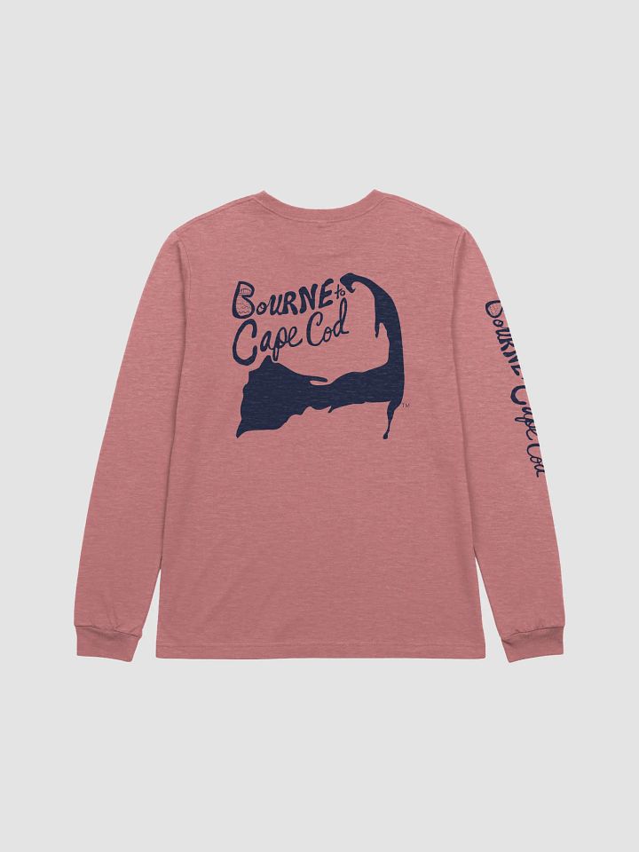 Women's | BOURNE to Cape Cod™ | DTG Vintage Print | Supersoft Long Sleeve T-Shirt by Bella+Canvas | Navy Blue Logo on Multiple Colors product image (2)
