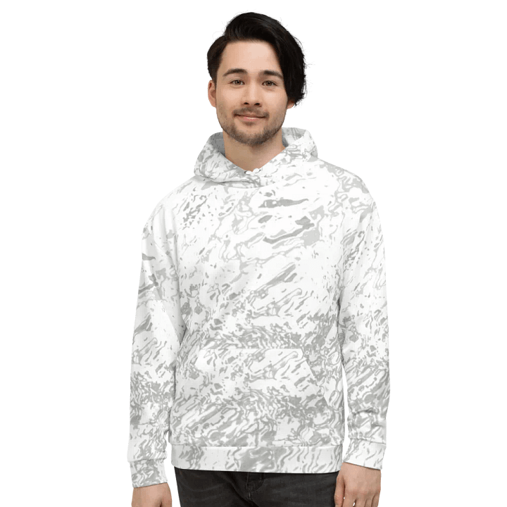 Abstract Pale Marble Effect Unisex All Over Print Hoodie product image (2)