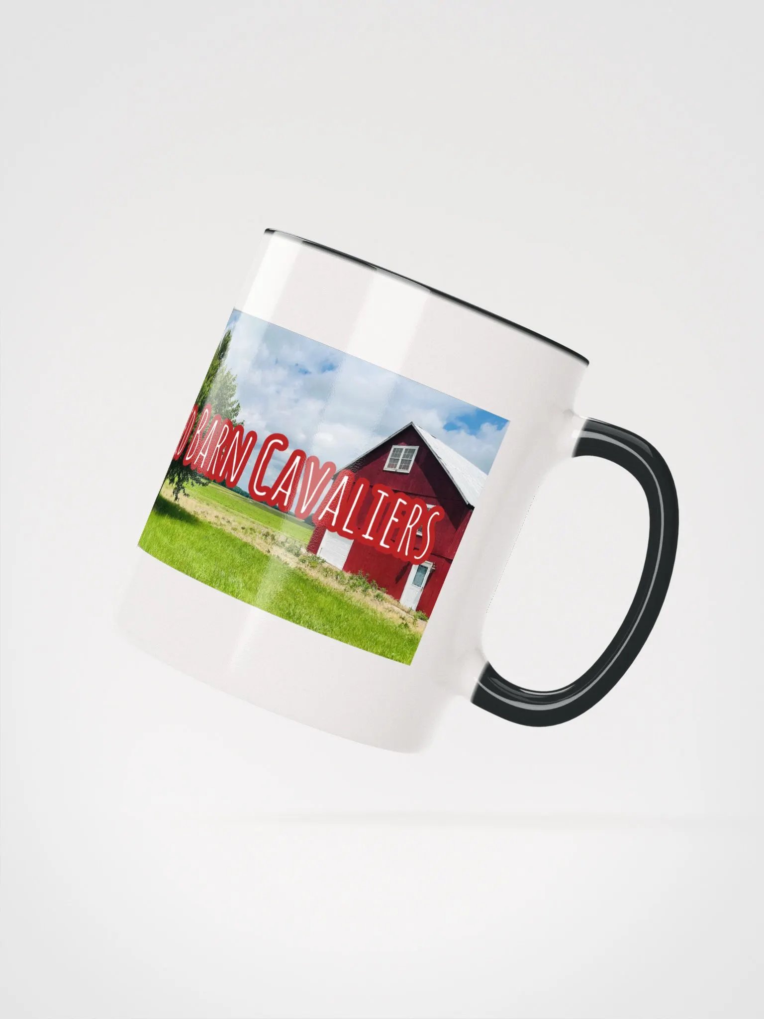 Red Barn Cavaliers Logo Ceramic Mug with Colored Handle & Interior by Mugz product image (11)