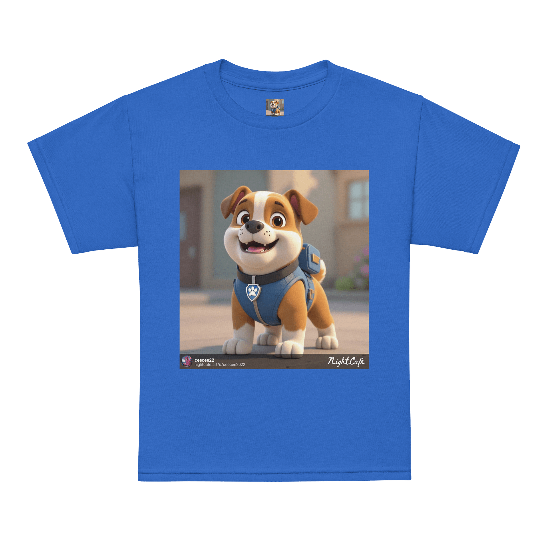 Cheerful Pup Shield Sports Tee product image (5)