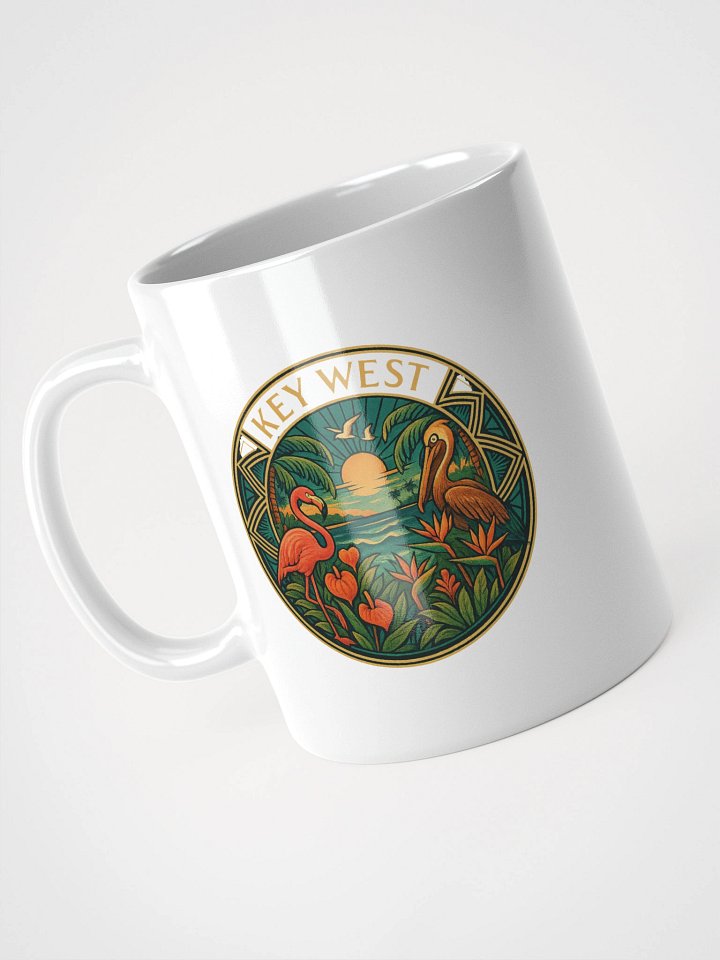 Key West Ceramic Mug with Pelican and Flamingo product image (1)