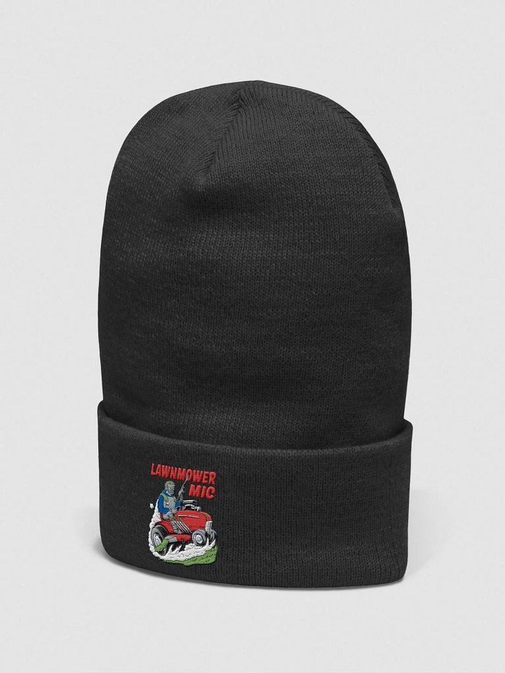 Lawnmower Mic | Embroidered Beanie product image (2)