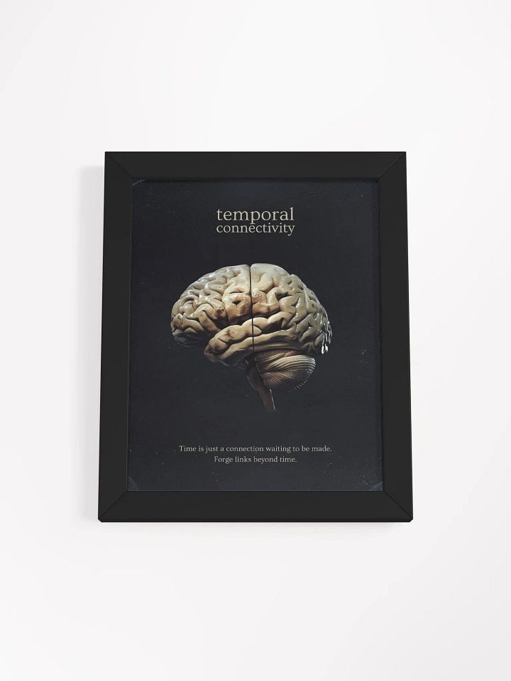 Temporal Connectivity Brain Art Poster product image (1)