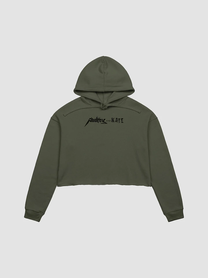 Audrey and Kate Official Black Logo Crop Hoodie product image (3)