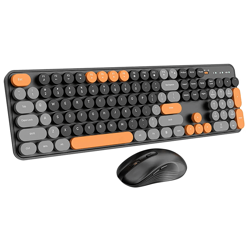 Wireless Retro Keyboard and Mouse Combo product image (1)