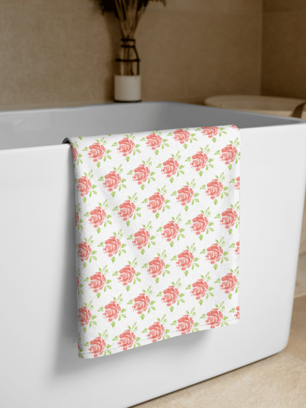 Rose Pattern Towel product image (2)