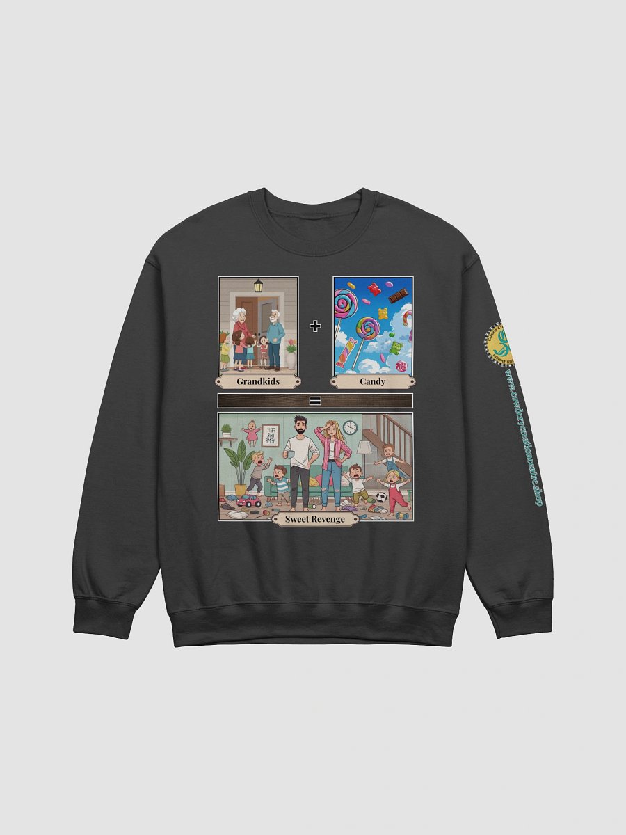 Grandkids + Candy = Sweet Revenge (Both) Gildan Classic Crewneck Sweatshirt Dark Colors product image (1)