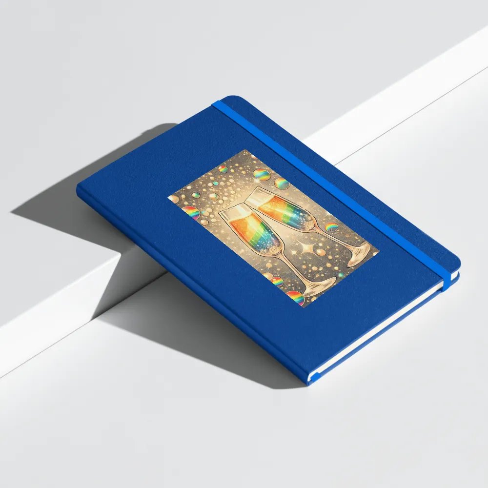 Rainbow Champagne Celebration Journal / Guestbook - BLUE product image (9)