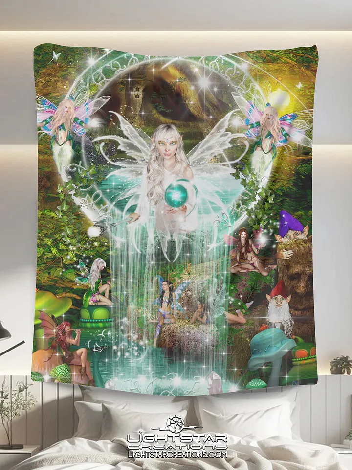 Magical Faerie Pools Light-Tech Fleece Blanket product image (1)