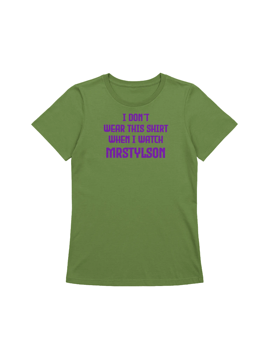 I Don't Wear This Women's T-Shirt (Purple Text) product image (67)