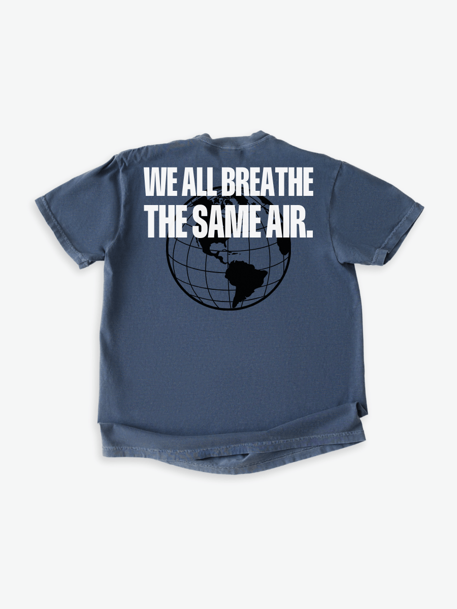 Blue Door WE ALL BREATHE THE SAME AIR Tee Shirt - Blue Door Life Philosophy Collection - Soft-Washed Garment-Dyed Fabric - San Diego Made product image (5)