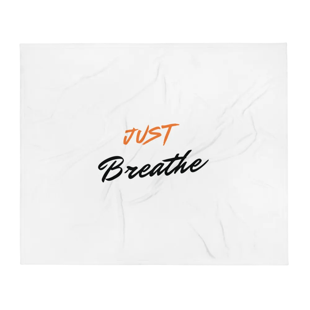 JUST Breathe Throw Blanket product image (2)
