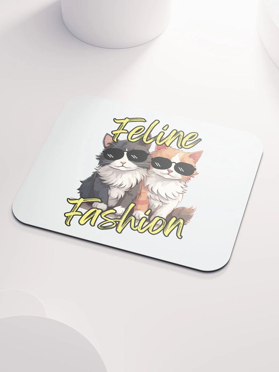 Feline Fashion Cool Cats Mouse Pad product image (3)