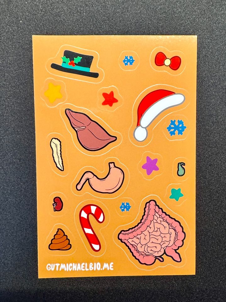 Happy Bowelidays Sticker product image (2)