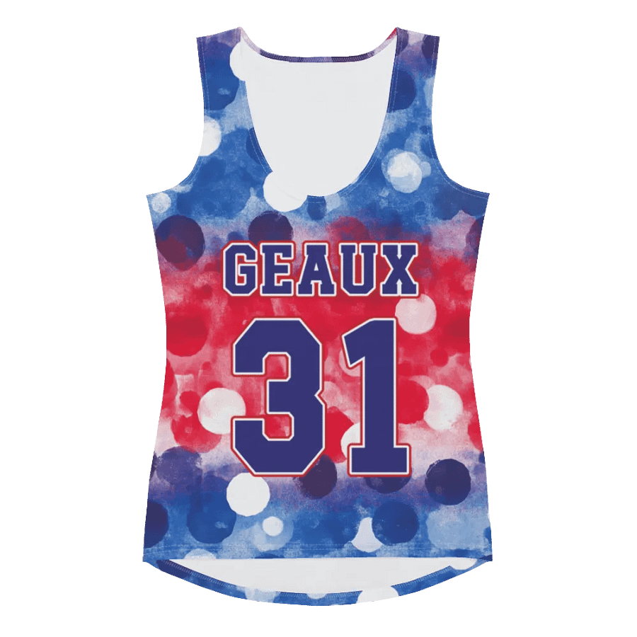 RWB Bokeh Ombre All Over Print Tank Top - Geaux 31 product image (3)