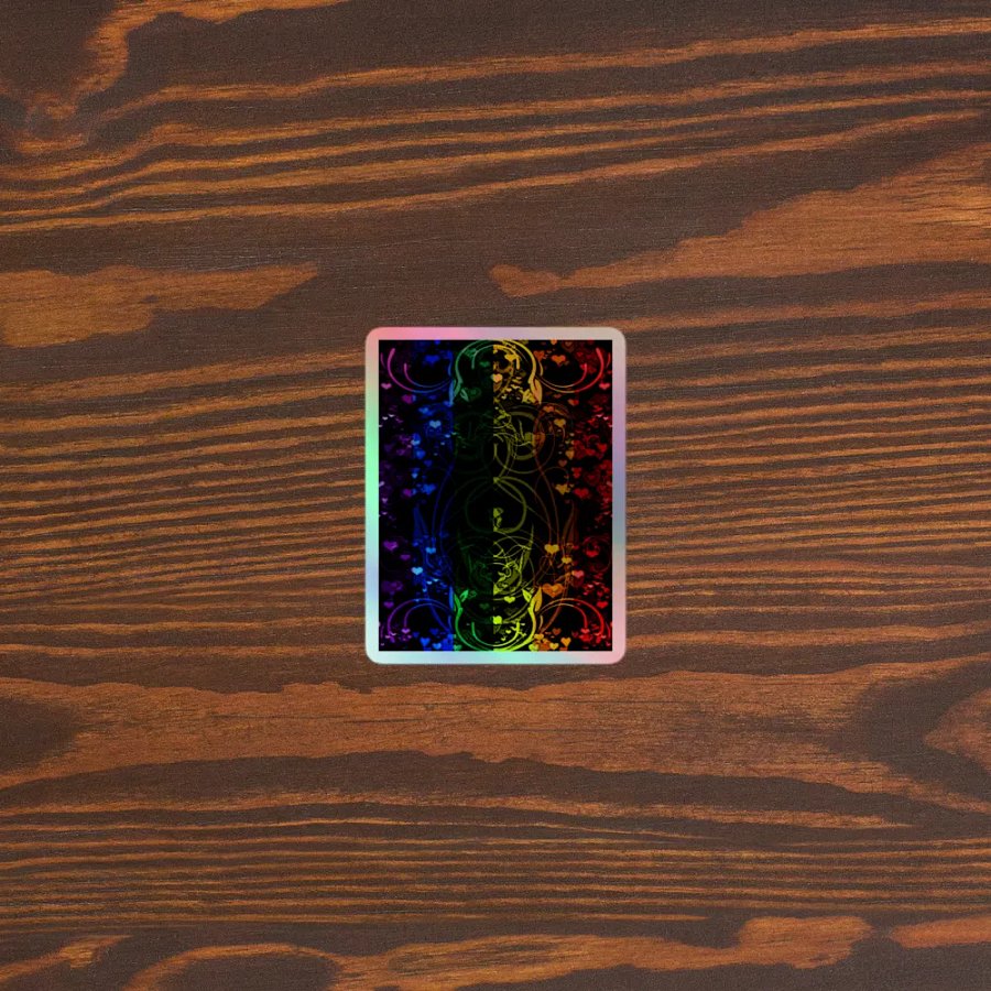 Pride Flag Sticker (Flourish Variation) product image (3)
