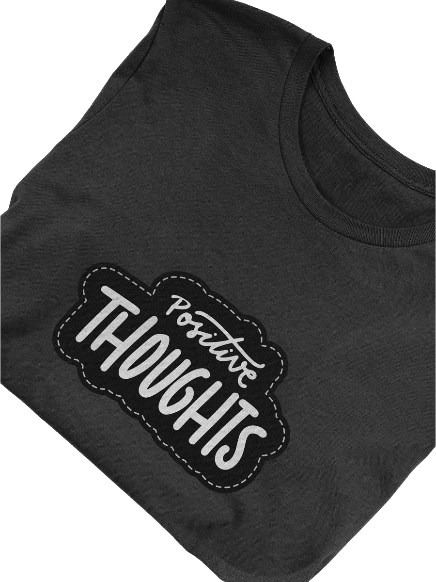 Positive Thoughts Black Unisex T-Shirt product image (12)